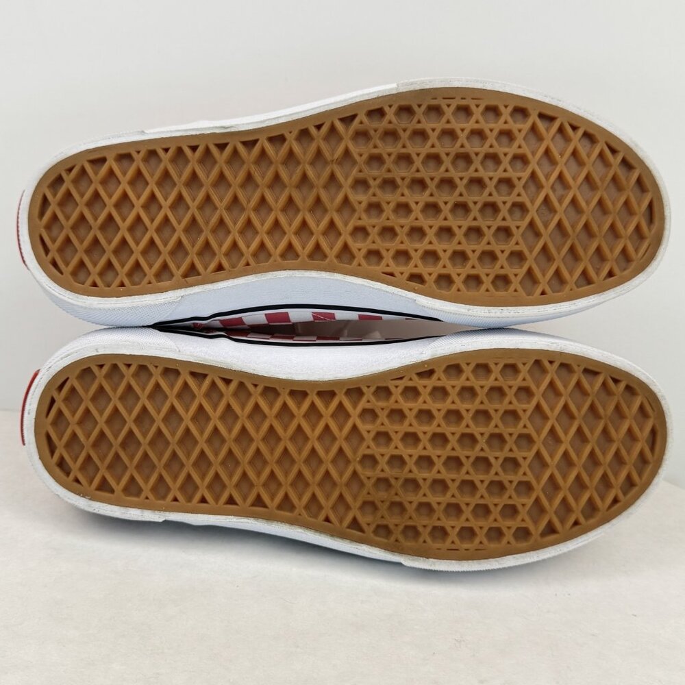 Vans Off The Wall Womens Sz 6 Low Top Sneakers Pink White Checkered Lace Up Shoe - Picture 6 of 13